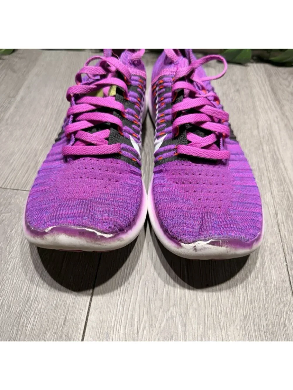 Nike Free RN Flyknit Women's Size 8 Running Shoes Hyper Violet Shoes 831070-501